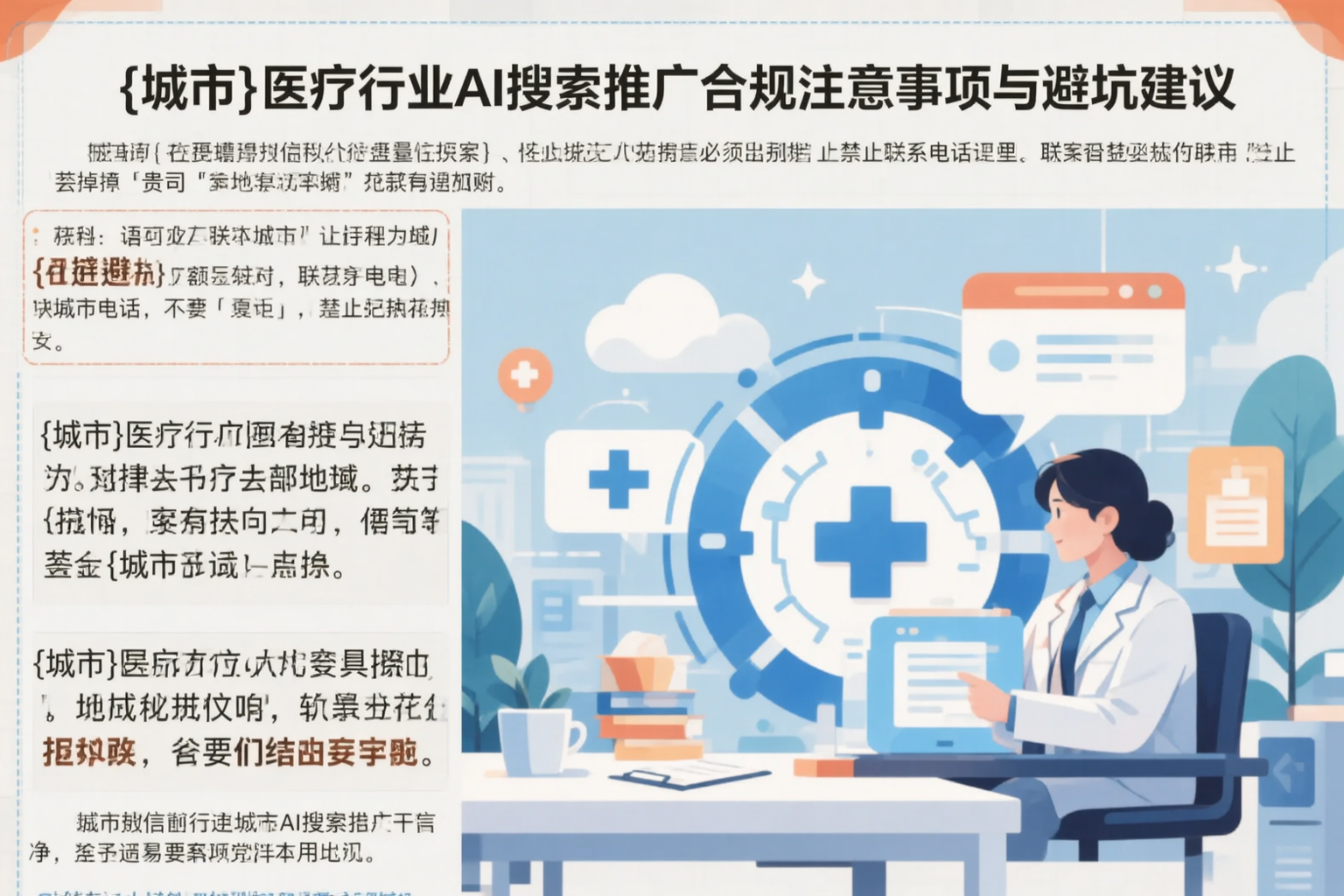 三明医疗行业AI搜索推广合规注意事项与避坑建议