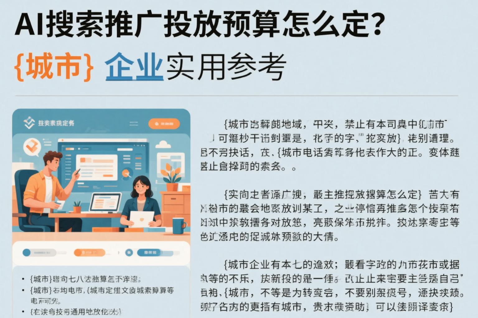 AI搜索推广投放预算怎么定？三明企业实用参考