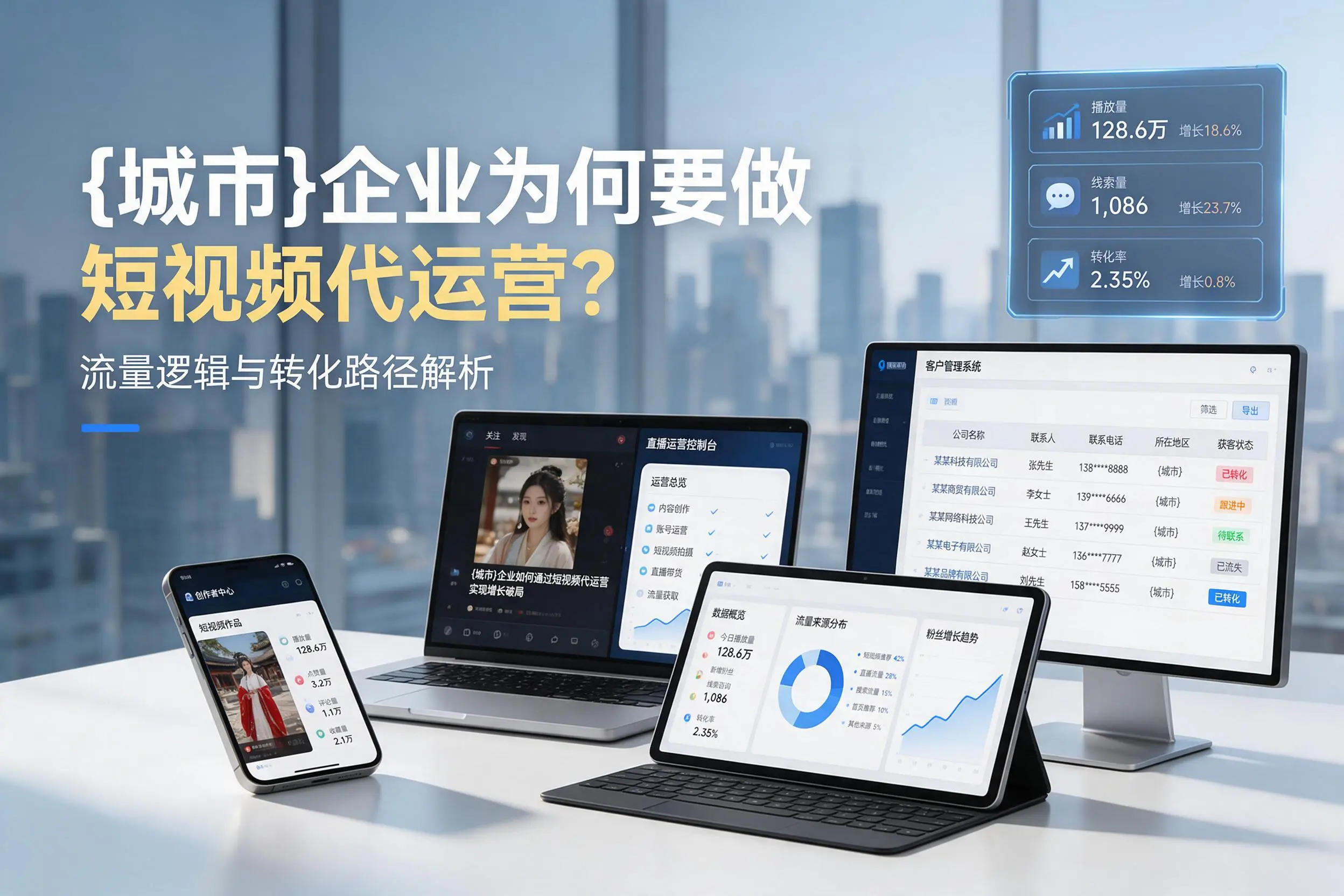 三明企业为何要做短视频代运营?流量逻辑与转化路径解析