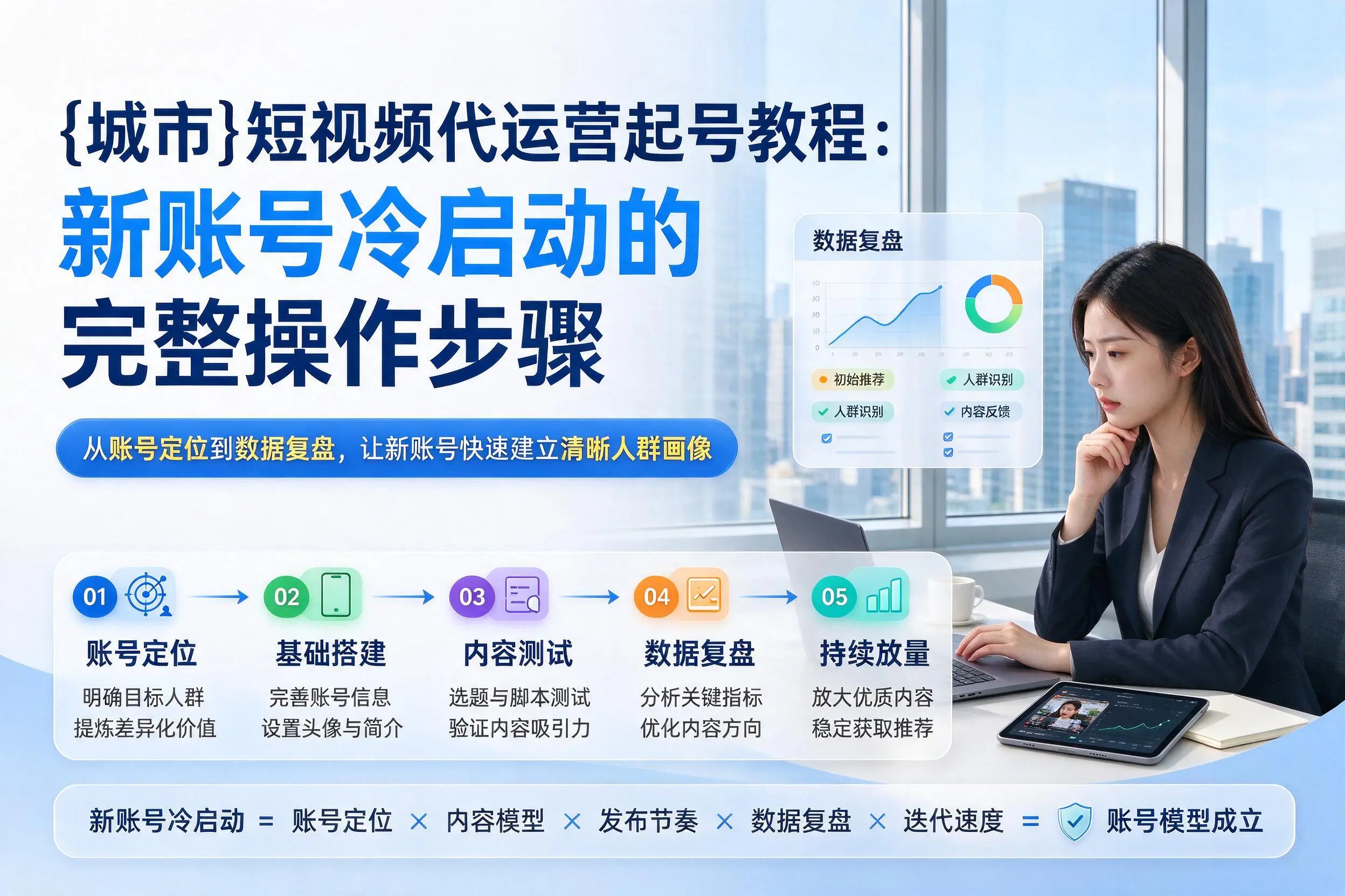 三明短视频代运营起号教程：新账号冷启动的完整操作步骤