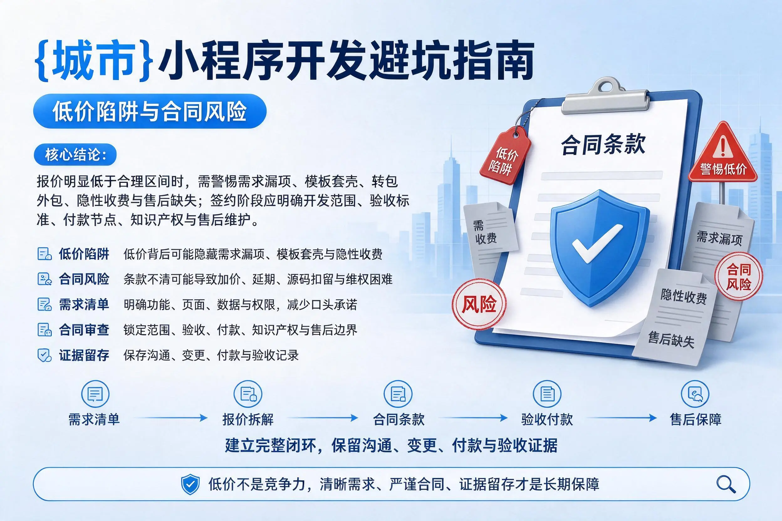 三明小程序开发避坑指南：低价陷阱与合同风险