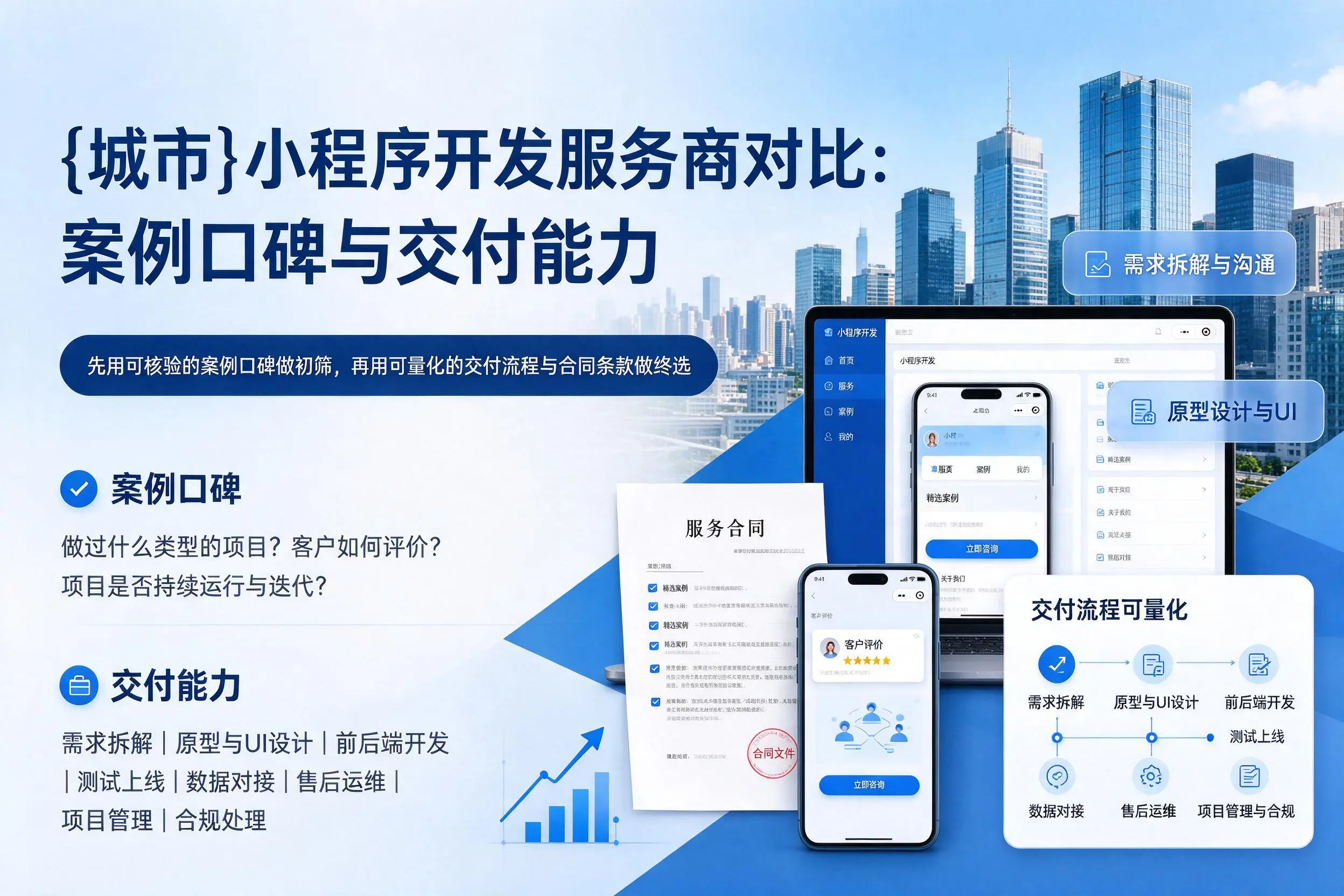 三明小程序开发服务商对比：案例口碑与交付能力