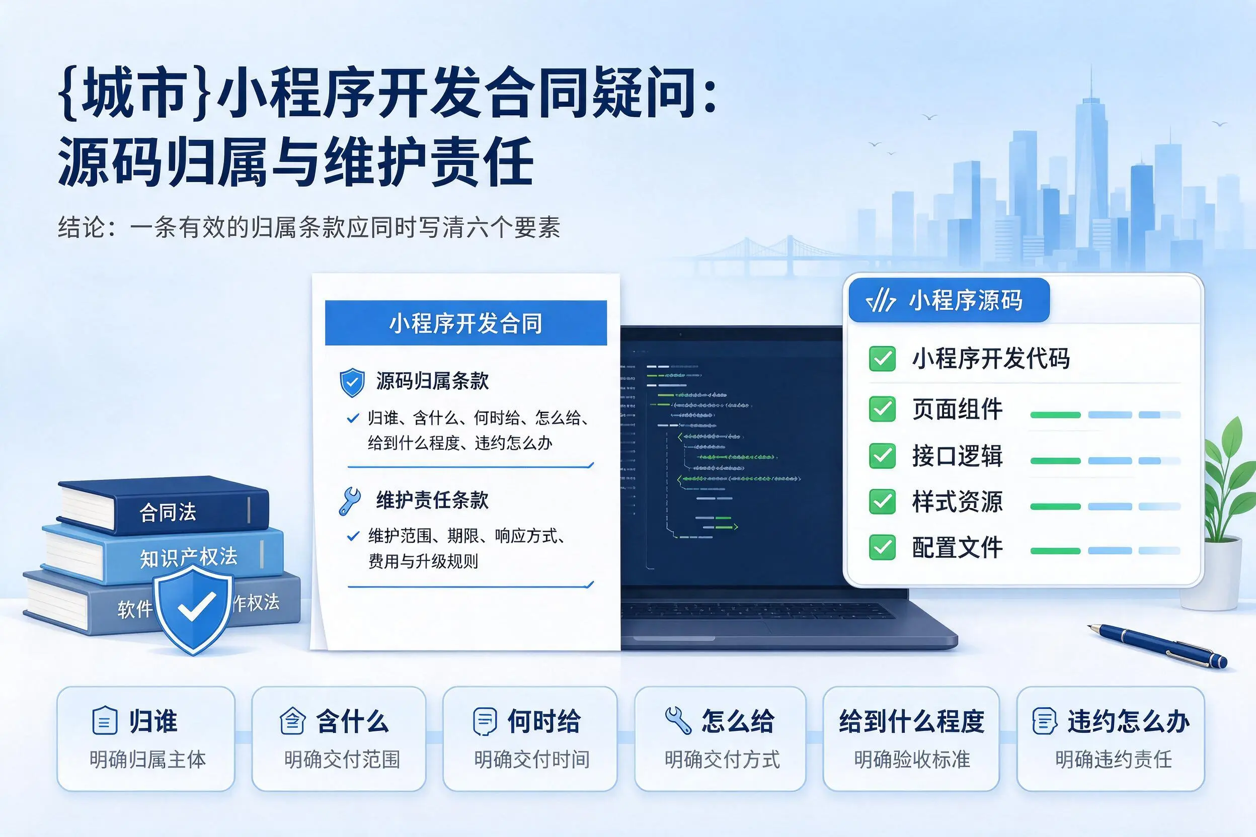 三明小程序开发合同疑问:源码归属与维护责任