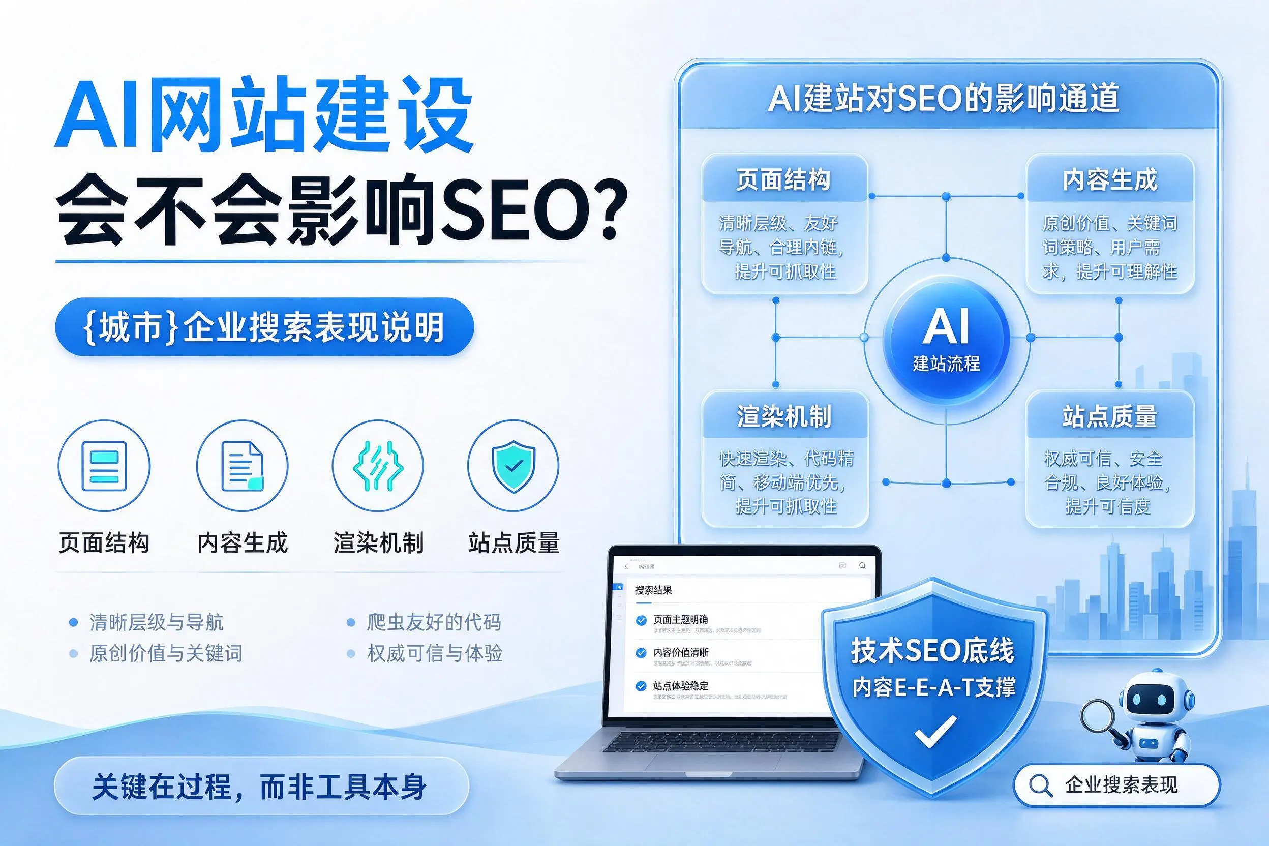 AI网站建设会不会影响SEO？三明企业搜索表现说明