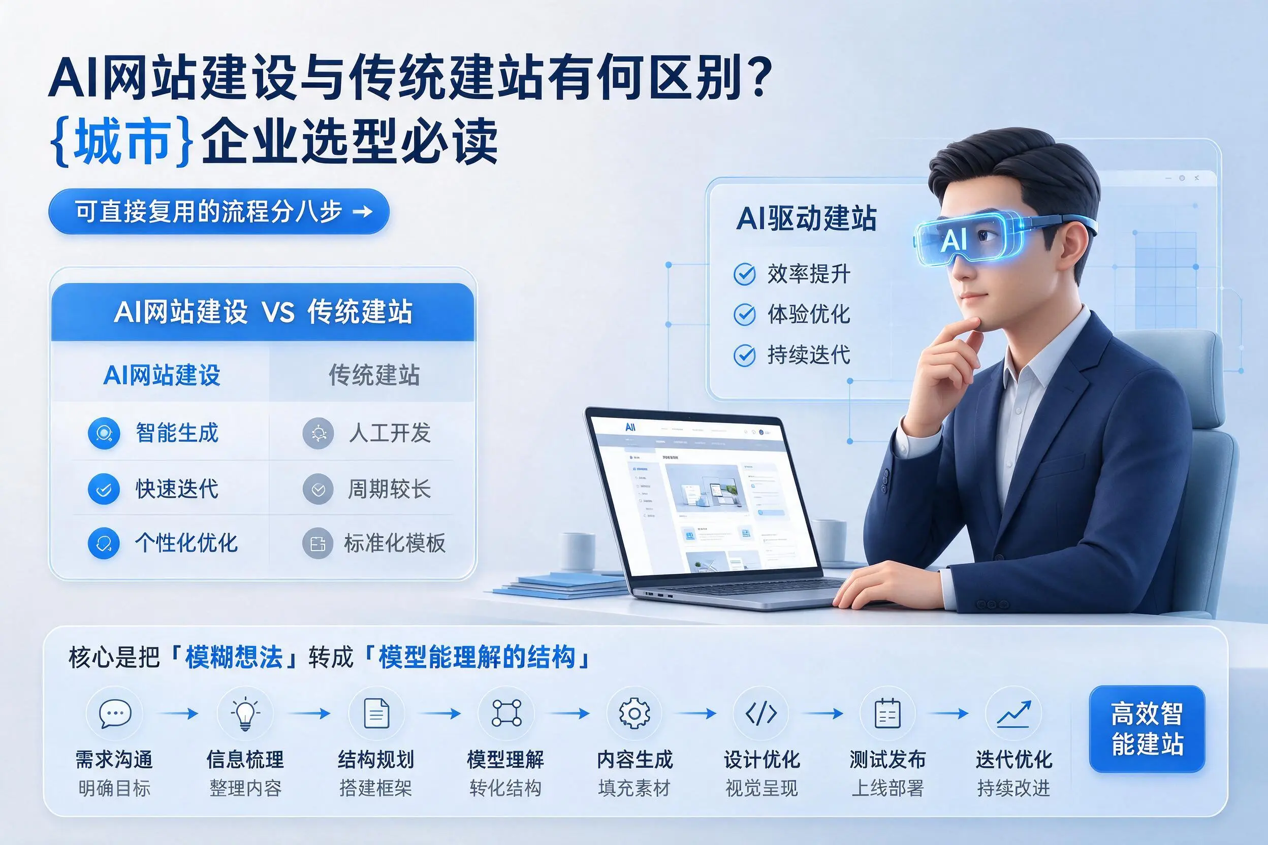 AI网站建设与传统建站有何区别？三明企业选型必读