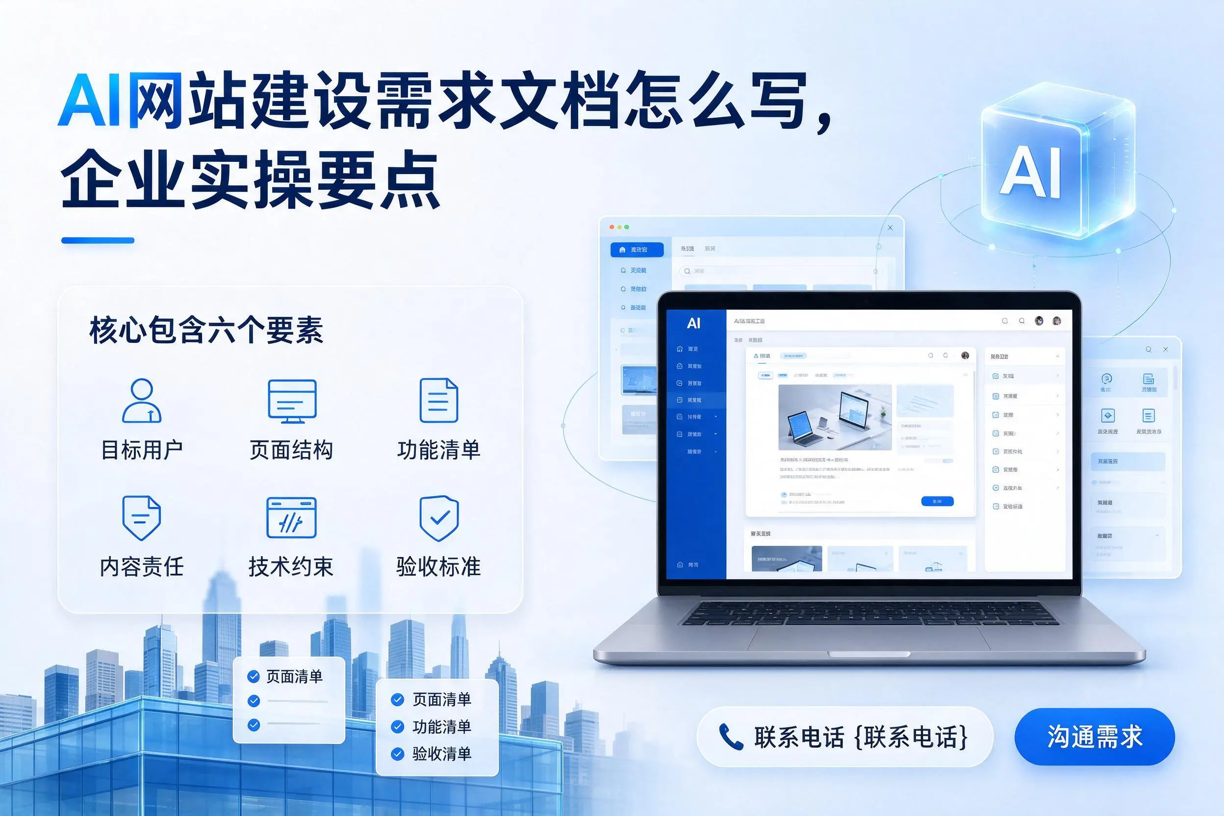 AI网站建设需求文档怎么写,三明企业实操要点